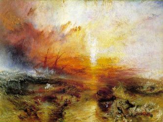 Turner ( Le Négrier, huile sur toile, 91 X 123 cm, 1840)