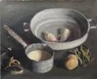 La casserole de lait (huile sur toile, 65 X 54 cm, Etampes 1925)
