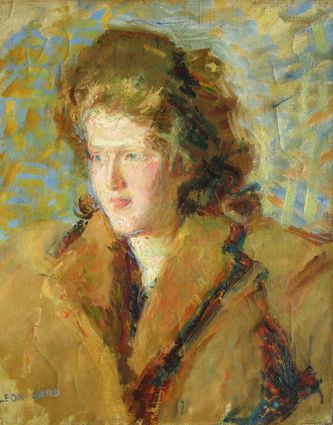 Jeune femme à la veste de fourrure (huile sur toile, 46 X 54 cm, Paris 1942. Coll. Th. Gard) 