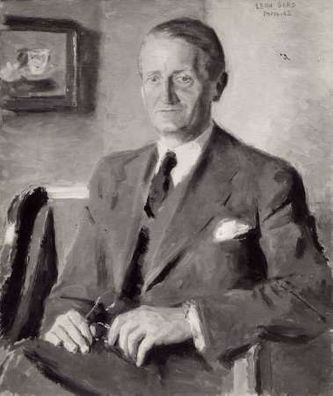 Le docteur Goldsmith (huile sur toile, 73 X 60 cm, Paris 1942). Reproduction en noir et blanc. Tableau non localisé actuellement.