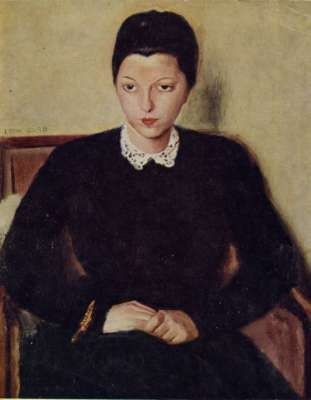 Portrait de Madame Georges Renand (huile sur toile, 73 X 60 cm)