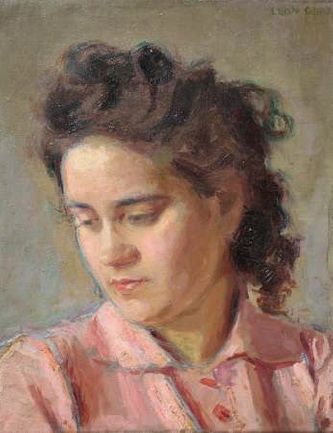 Renée Salles par Léon Gard (huile sur toile, 41 X 33 cm, Paris 1945)