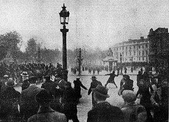 Émeute du 6 février 1934 à Paris, place de la Concorde.