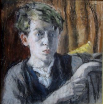 Autoportrait 1915 (pastel, 44 X 43cm)