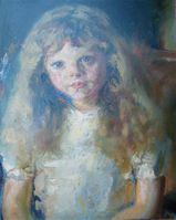 Portrait de Sylvie Gard, 1953 (huile sur carton, 46 X 38 cm)
