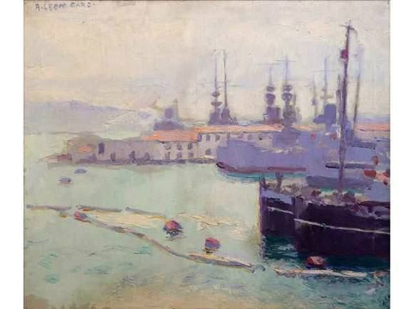 La rade de Toulon (huile sur toile, 73 X 60 cm, 1928. Coll.particulière non localisée)