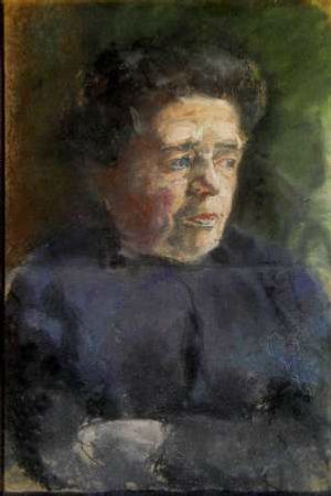 La mere du peintre (pastel, 45 X 30 cm, Paris vers 1920)