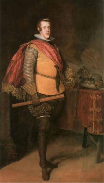Philippe IV d'Espagne à l'âge de 18 ans par  Vélasquez