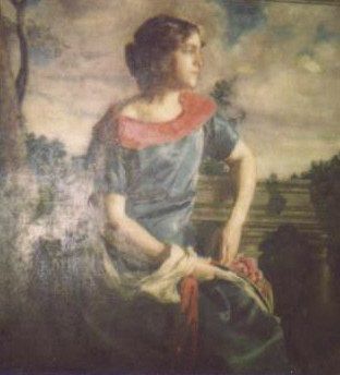 Portrait de Marie-Louise (la sœur du peintre). Huile sur toile. 116 X 92 cm. Paris 1920. Tableau non localisé actuellement.